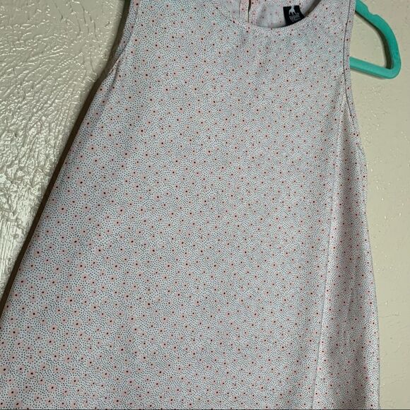 Cuidado con el perro tank floral polka dot pink black - Picture 2 of 6